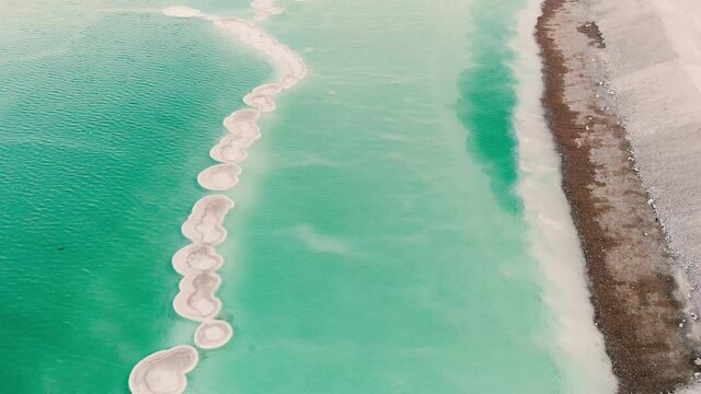 Dead Sea South Of Israel Amazing Shot View 4K 