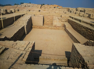 Mohenjo Daro Great Bath. Indus valley civilization, Pakistan. 