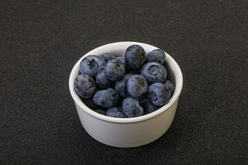 Ripe sweet tasty blueberries heap