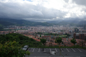 Bilbao seen from a hill