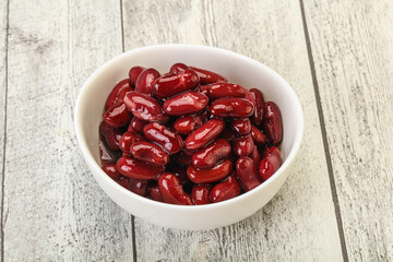 Canned red Kidney in the bowl