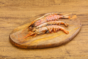 Tasty big Langoustine over the board