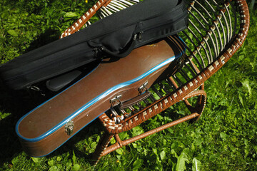 Two violin cases