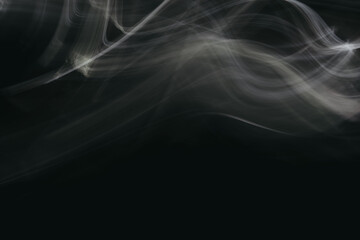 Abstract illustration of curved lines with highlights on a dark background.