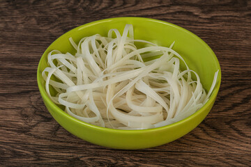 Boiled rice noodle for cooking