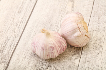 Fresh ripe and tasty garlic