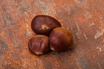 Organic natural sweet Chestnut heap