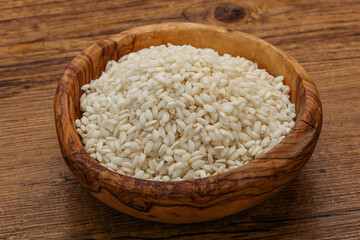Raw arborio rice for Risotto