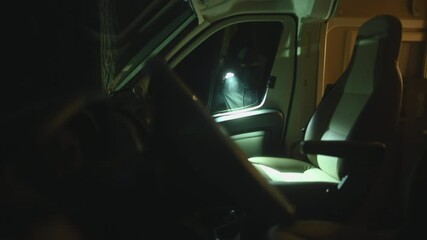 Unsecured Motorhome Theft Concept