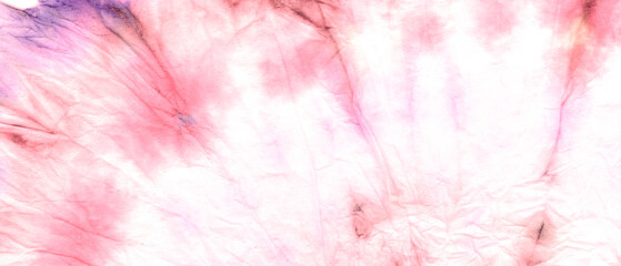  Rose Bleach Dye. Die Batik Light Background.
