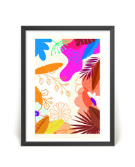 Frame with abstract compositionю Vector illustration
