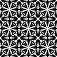 floral seamless pattern background.Geometric ornament for wallpapers and backgrounds. Black and white pattern. 
