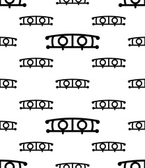 Car Bumper Icon Seamless Pattern, Vehicle Bumpers Are Bars At The Front And Back That Provide Protection From Impact