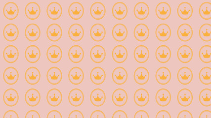 Princess, wrapping paper,, seamless pattern with circles