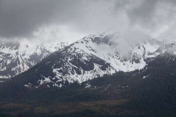 Fototapeta na wymiar Mountain on Douglas Island in Alaska