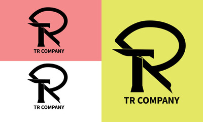 New TR Letter logo Designe  Vector