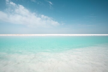 Obraz premium Aerial view of Dongtai Jinaier lake in Qinghai Province, China.