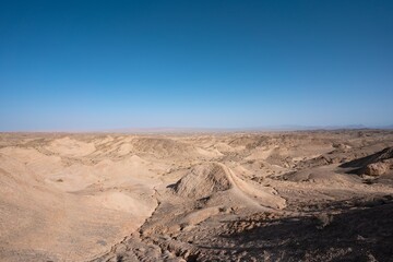 The Gobi desert in Qinghai province, China.