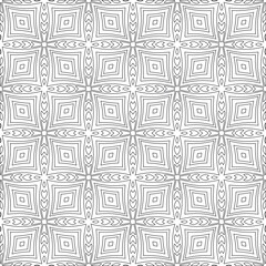 Vector pattern with symmetrical elements . Modern stylish abstract texture. Repeating geometric tiles from striped elements.Black and white pattern.
