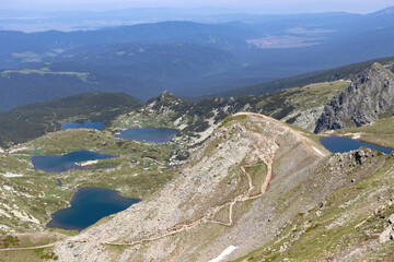 Landscape of The Seven Rila Lakes, Rila Mountain, Bulgaria