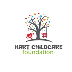 Fototapeta na wymiar heart and love tree logo designs for child dream and school logo