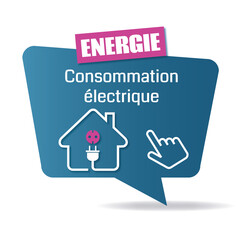 Logo consommation électrique.