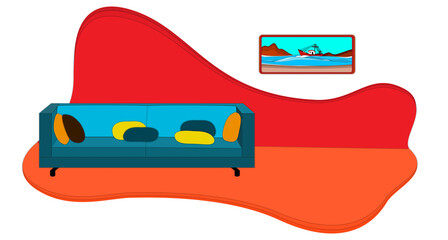 Room: sofa  and picture