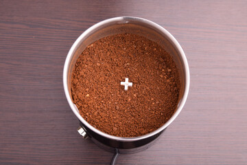 Obraz na płótnie Canvas ground coffee