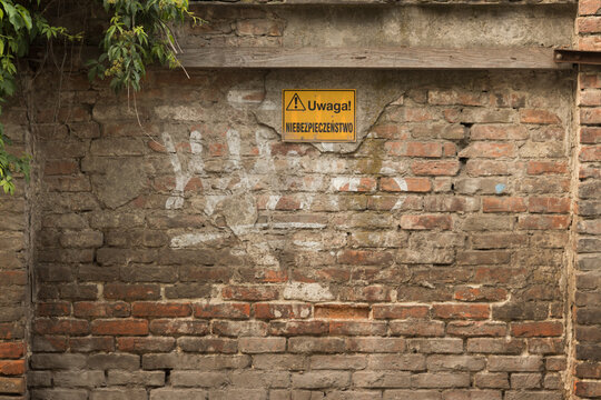 Fototapeta Stary mur z cegły