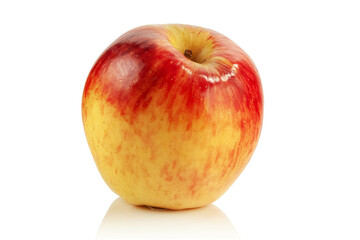 Ripe apple on a white background