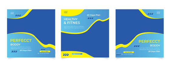health & fitness story collection for social media post