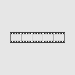 Vector Simple Isolated Film Strip Icon