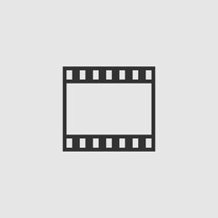 Vector Simple Isolated Film Icon