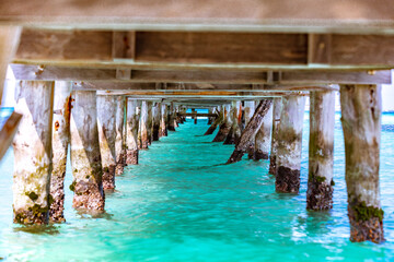 wooden pier in the sea