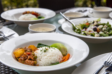 Popular Filipino food Beef Caldereta