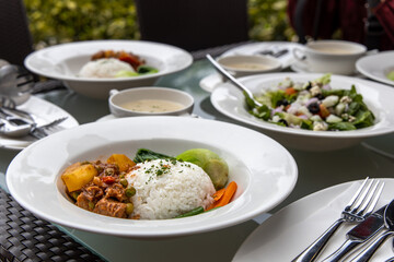 Popular Filipino food Beef Caldereta