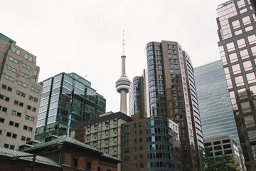 Downtown Toronto on a cloudy day
