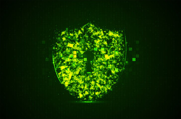 Abstract security digital technology background. System privacy. Security concept