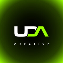 UDA Letter Initial Logo Design Template Vector Illustration