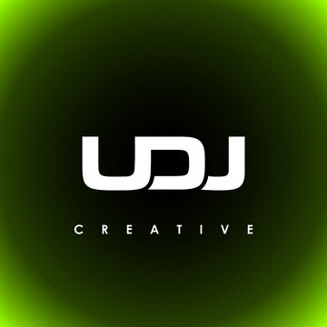 UDJ Letter Initial Logo Design Template Vector Illustration