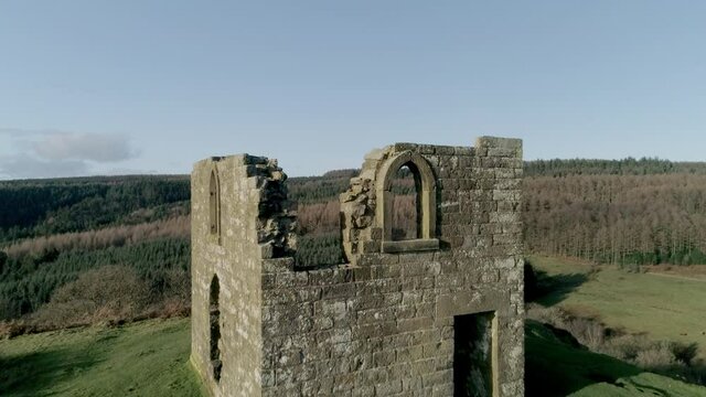 North York Moors, Drone Flight, Fly over Levisham Hunting Lodge - Clip 1