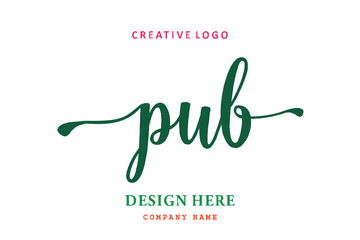 PUB lettering logo is simple, easy to understand and authoritative