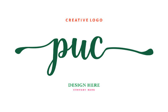 PUc lettering logo is simple, easy to understand and authoritative