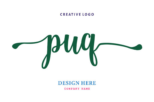 PUQ lettering logo is simple, easy to understand and authoritative