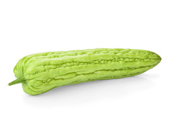 Chinese bitter gourd on white background