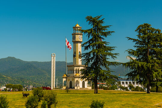 BATUMI, GEORGIA: Landmark Chachi Tower in Batumi, Georgia