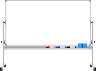 シンプルなホワイトボードとマーカー
