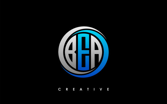 BEA Letter Initial Logo Design Template Vector Illustration