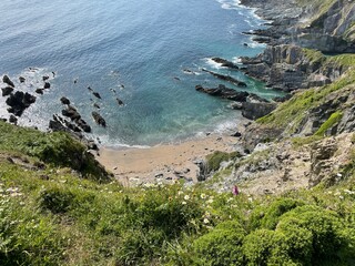 Sandy Cove on the Cornish Coast