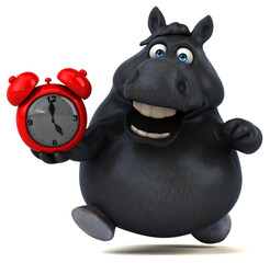 Fun horse - 3D Illustration